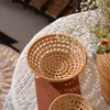 Rattan Material Storage Basket Woven Basket Fruit Vegetable Bread Container Display Basket Home Storage ganization 1