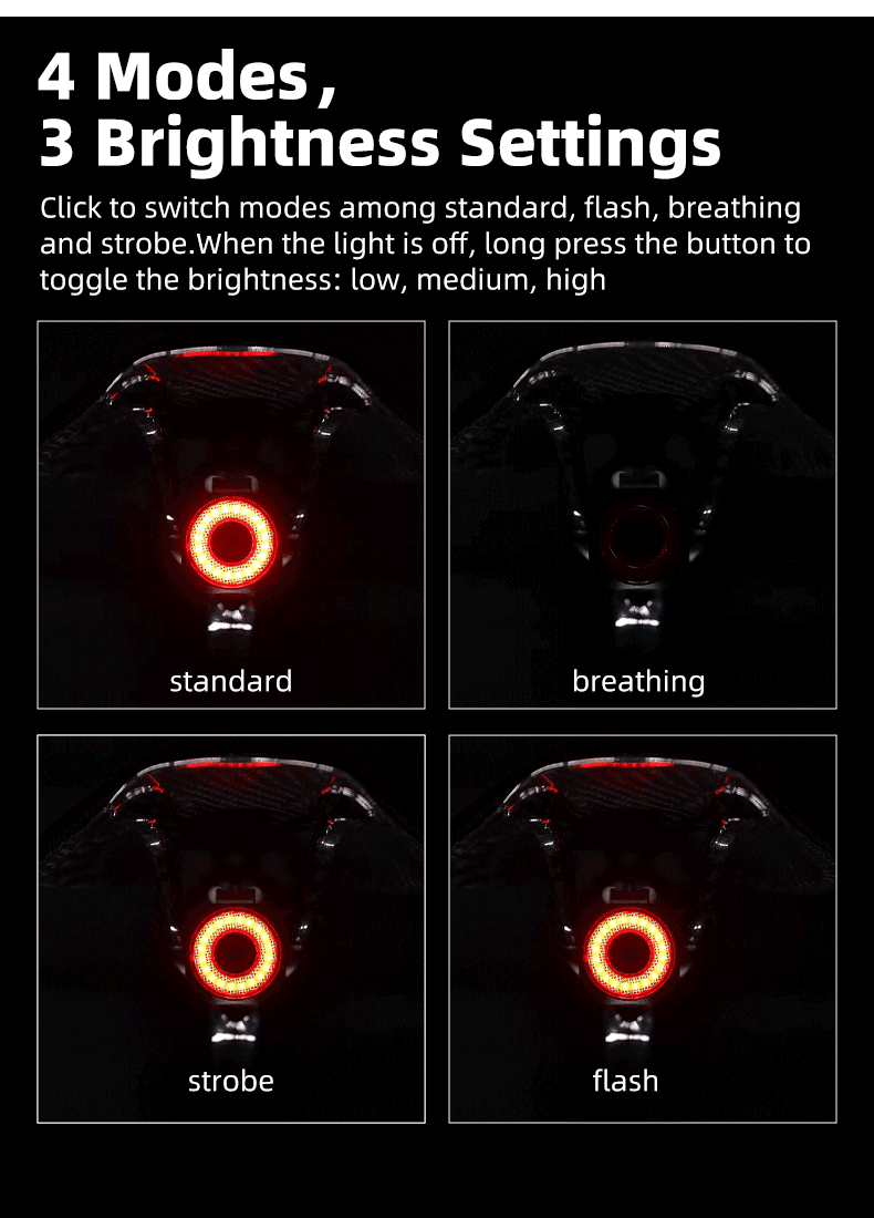XOSS XR Pro Team Sync Tail Light Auto Brake Sensing Bicycle Rear Light LED Rechargeable Waterproof Cycling Taillight