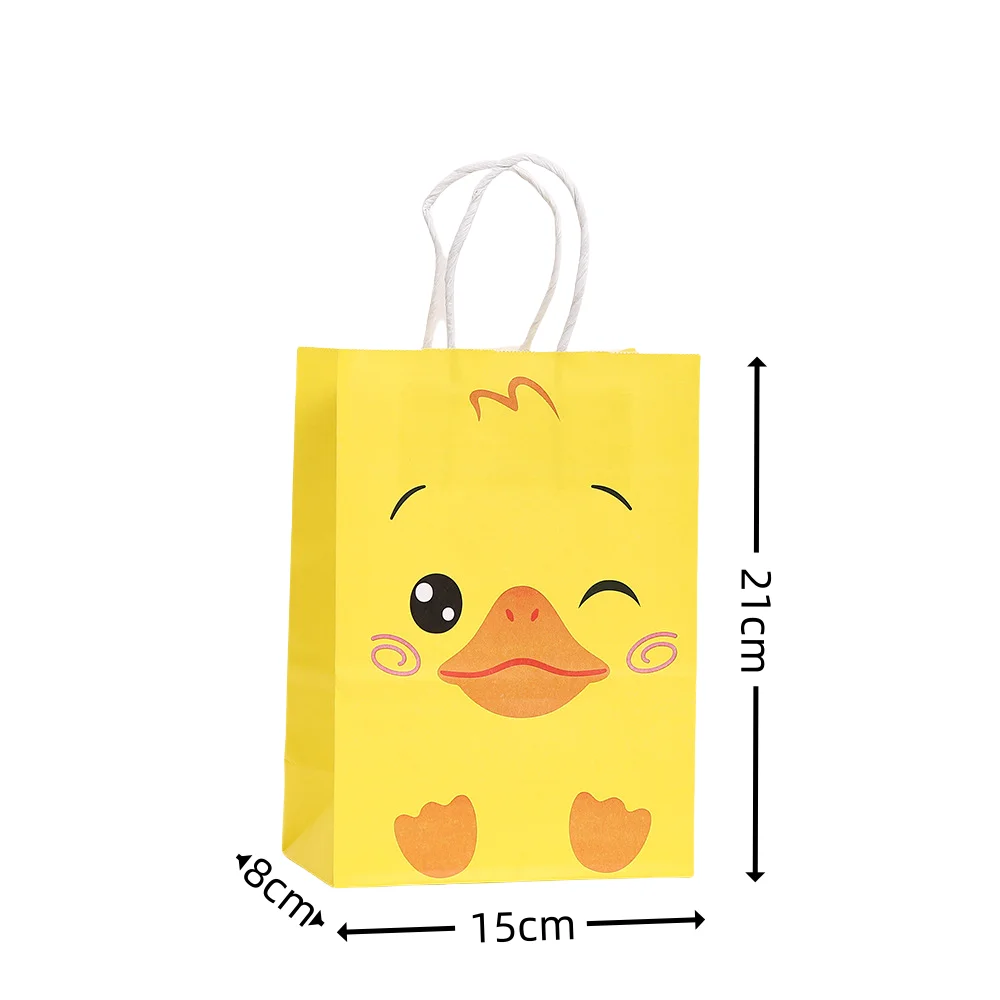 LPZHI Yellow Duck Gift Bags, Cute Duckling-Themed Party Tote Bags for Sweets, Candy, Sm... - SKU YDGB1206 - UGI Packaging
