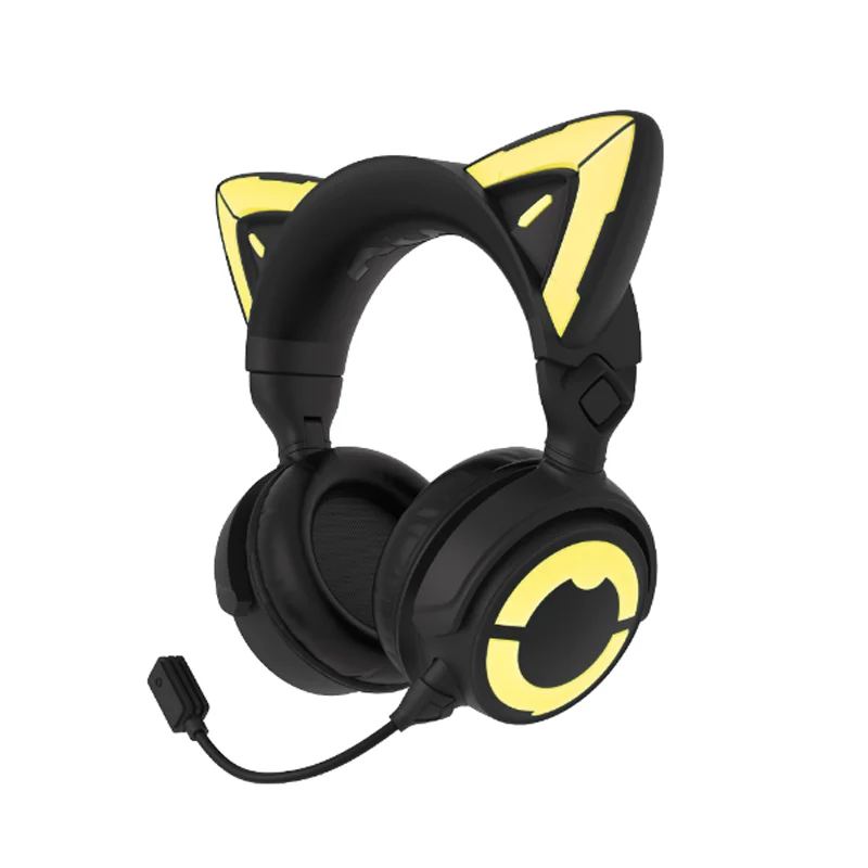 公式 最新型 YOWU 猫耳ヘッドホン 4GS ブラック 【公式通販】