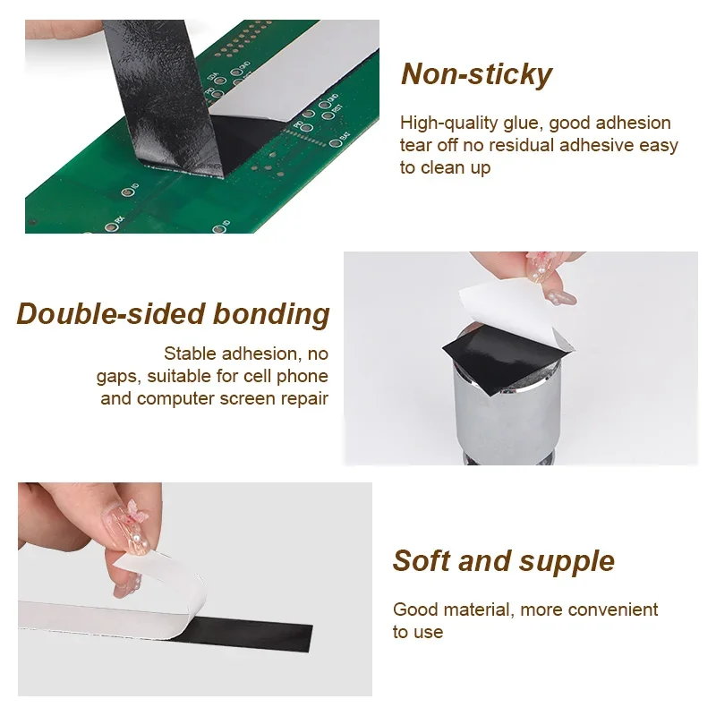 Double Sided Layer Adhesive Tape Width 2-100mm 10m Long for Smart phone Tablet iPad Camera Tablets LCD Screen Repair double sided tape