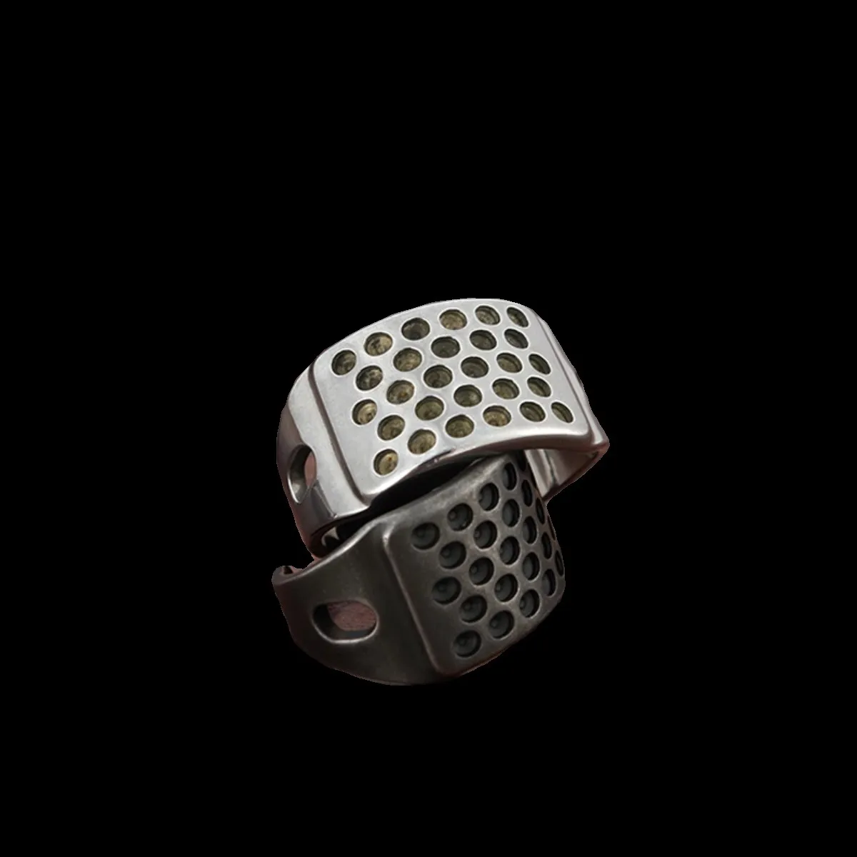 QIANYU Leather Sewing Top Needle Thickened High Hardness Stainless Steel Top Needle Finger Sleeve Handmade Leather Sewing Tool