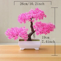 Artificial Tree Bonsai Simulation Plants Pot Plants for Garden Table Home Room Bedroom Decoration Outdoor Fake Plant Ornaments 6