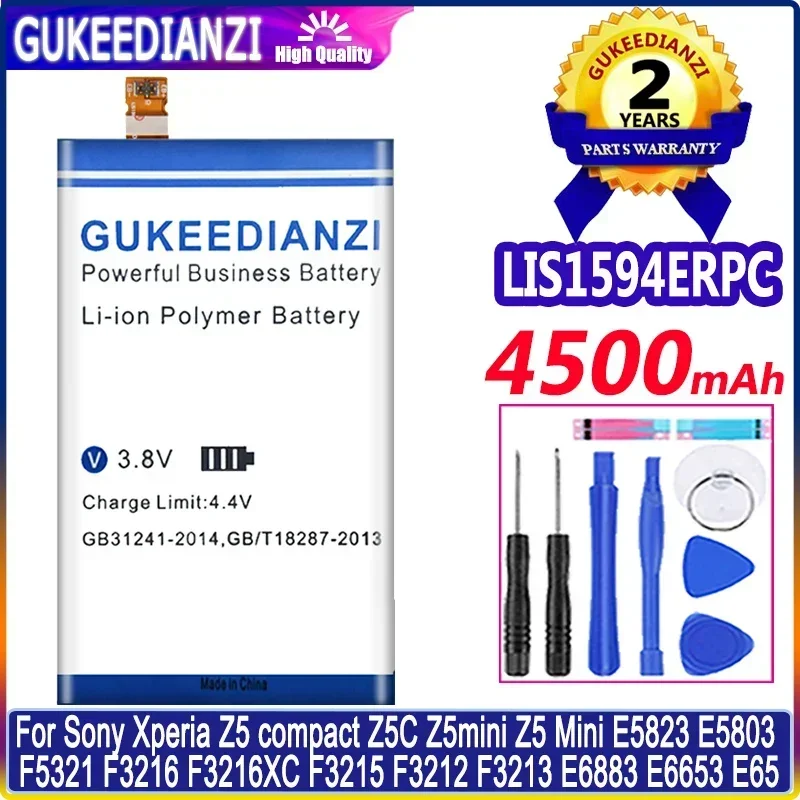 Batteria Per Cellulare Bateria 4500Mah Per Batterie Sony Xperia F5321 Z5C Z5 Mini Z5Mini E5823 Z5 Compact C6 F3216 F3215 F