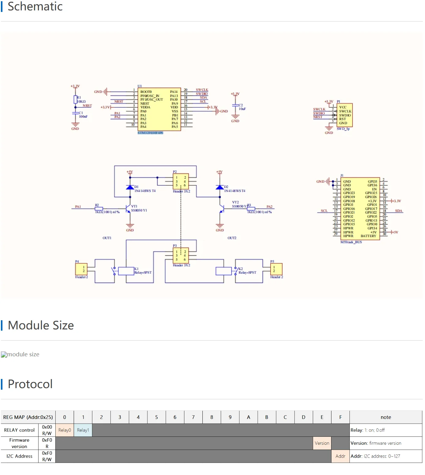 Official 2-Channel AC Relay Module 13.2 (STM32F030)