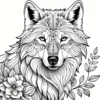 Wolf Pack Colouring Book for Adults - 20 Pages of Detailed Prairie Wolves, Therapeutic Art Therapy Coloring Book 6