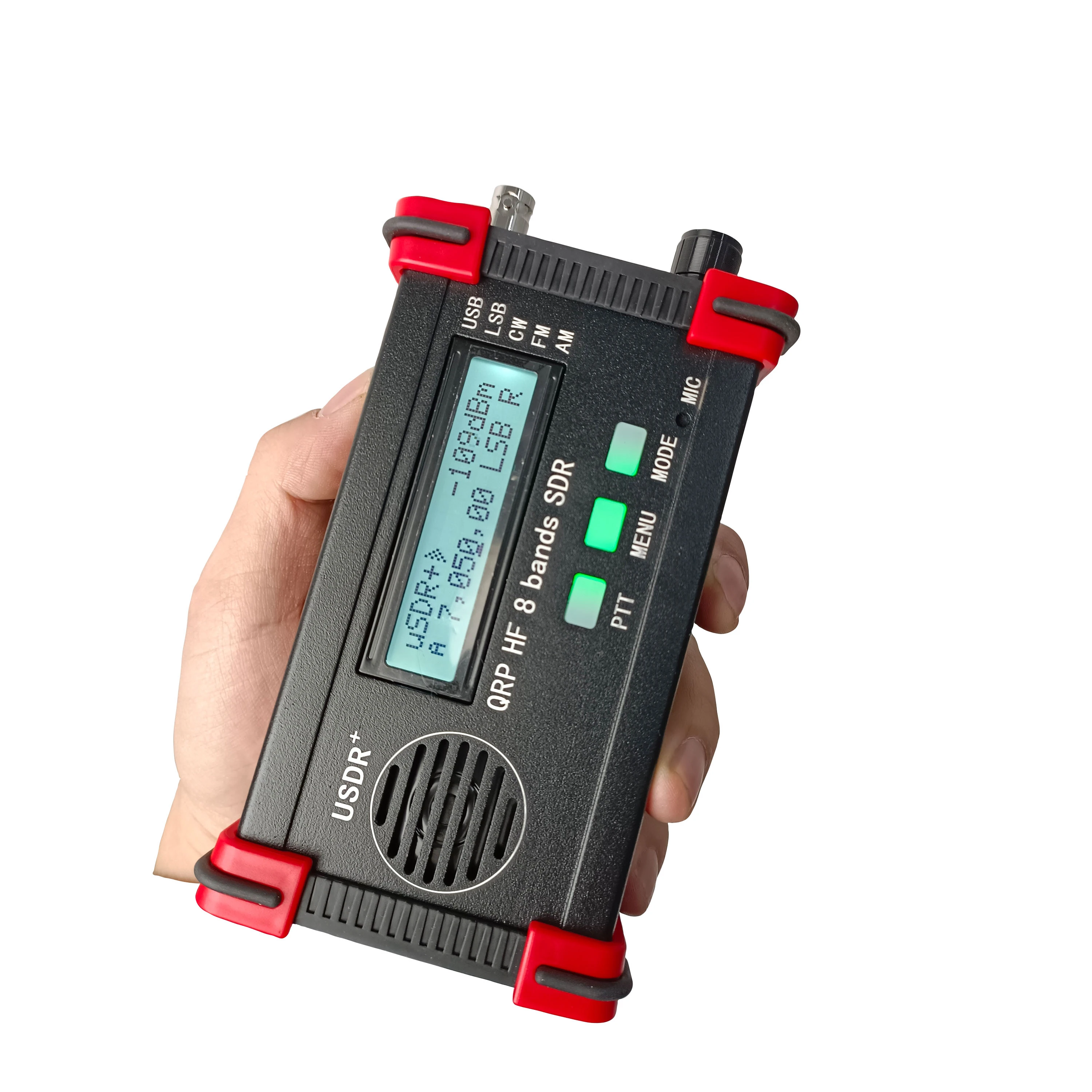 USDRUSDX HF QRP SDR Transceiver SSBCW Transceiver 8Band 5W Ham Radio