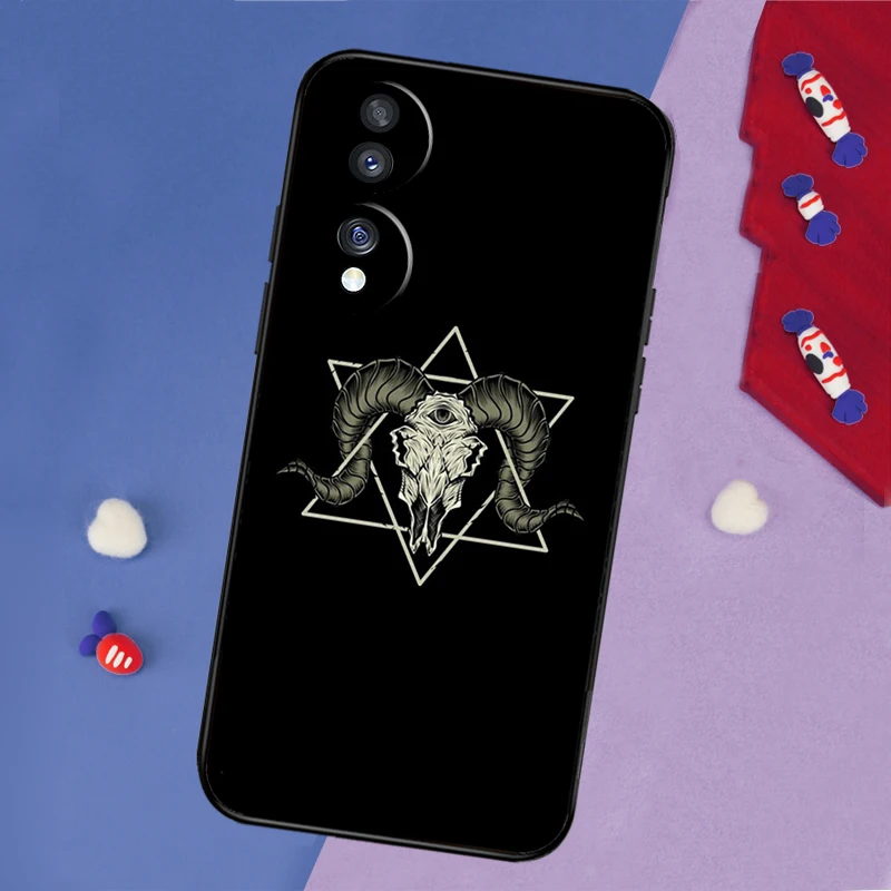 Satanic Scary Skull Phone Case Cover