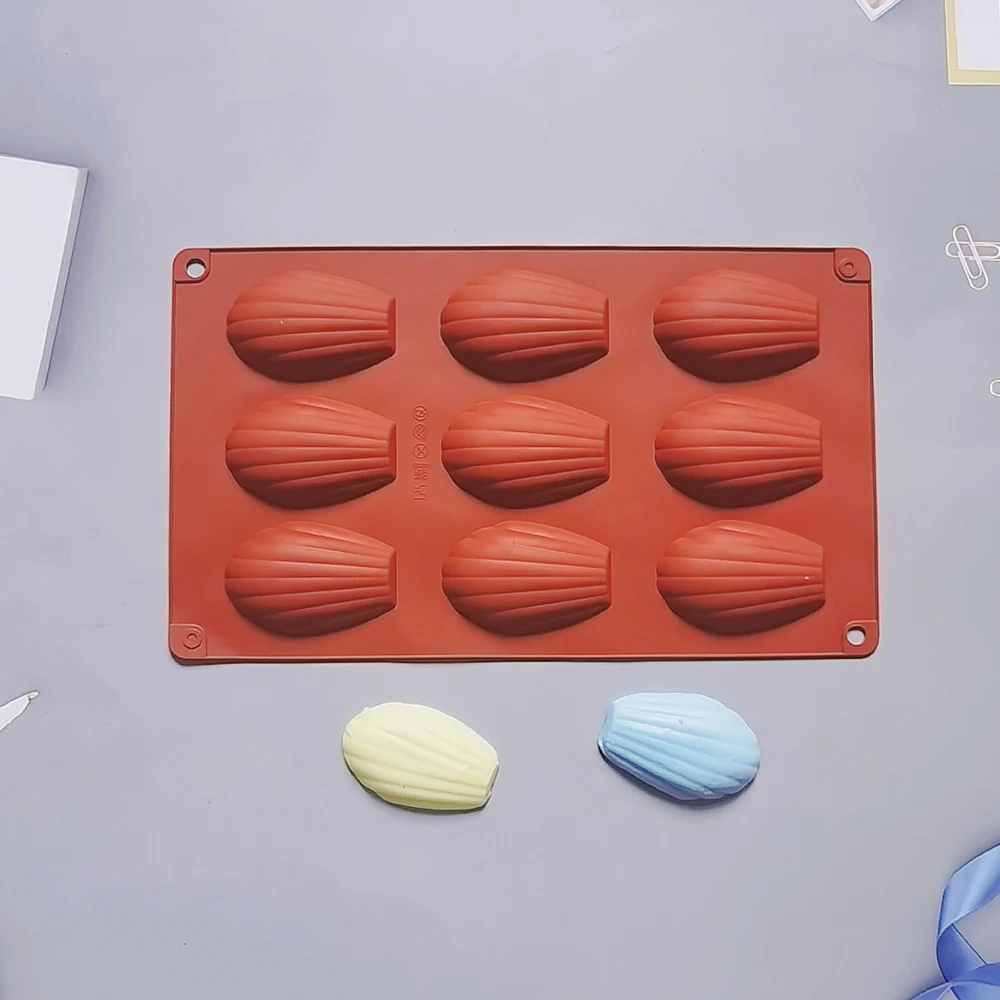 3DMadeleineCakeMoldShellShapedSiliconeBakingMouldCookie