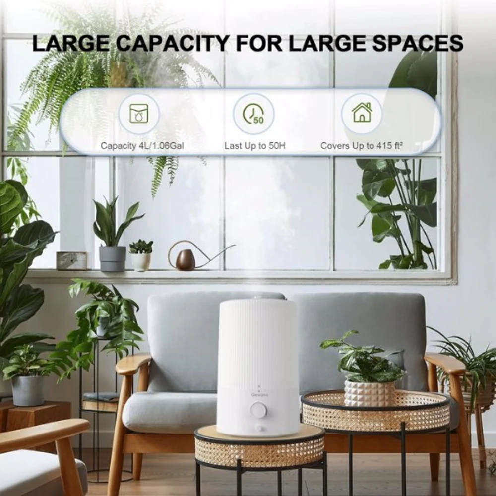 Humidifier Household Bedroom Office Desktop Fog Humidifier Low Noise Water Intelligent Timing Constant Humidity Silent 5