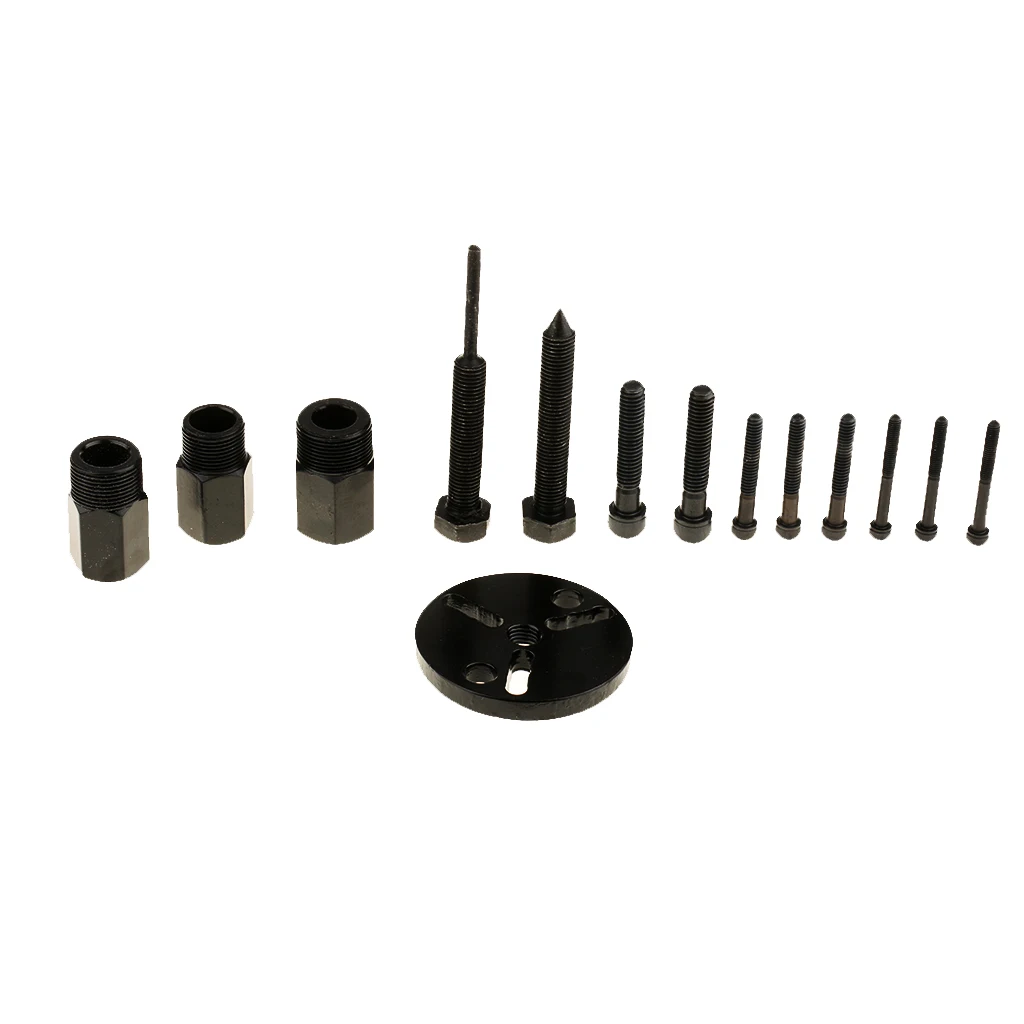 Car Air Conditioning Compressor Clutch Remover Tool Kits 14pcs for Cars FS6 C171 6P & 148 Compressor Remover Installer Puller