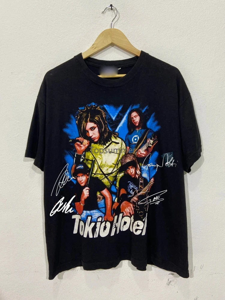 

Vintage Tokio Hotel Rock Punk Band 1990S Tokio Hotel Tshirt Black S-4Xl Nl1662