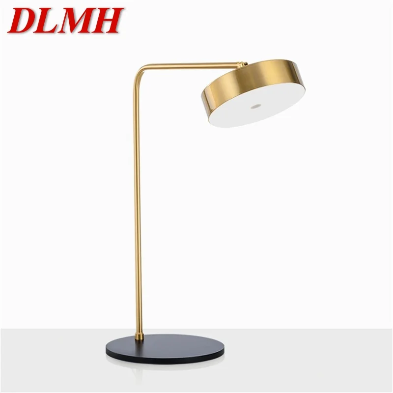 

DLMH Contemporary Table Lamp Simple LED Home Decorative Study Bedroom Bedside Desk Light