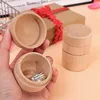 1-5pcs Wood Handmade Jewelry Box Small Round Wooden Storage Box Jewelry Rings Earrings Necklaces Storage Container Case With Lid 2