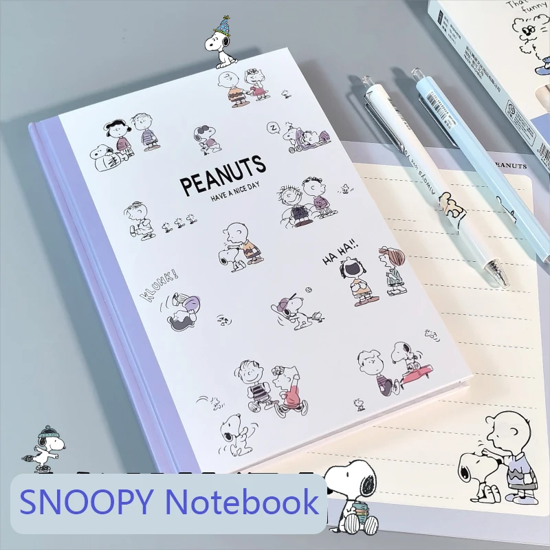 Cuaderno de notas de Snoopy Charlie Brown, línea horizontal, cuaderno ...