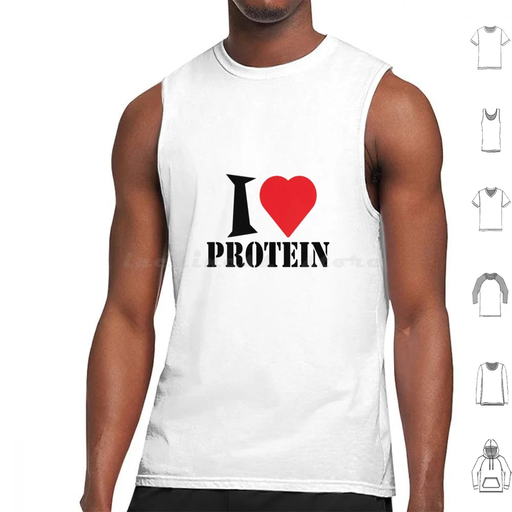 I Love Protein Tank Tops Print Cotton I Love Protein I Love Tren I Love Turkestone I Love Protein Meme I Love