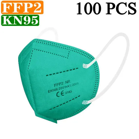 Masque de protection respiratoire YC95 vu de face, plis et barrette nasale visibles.