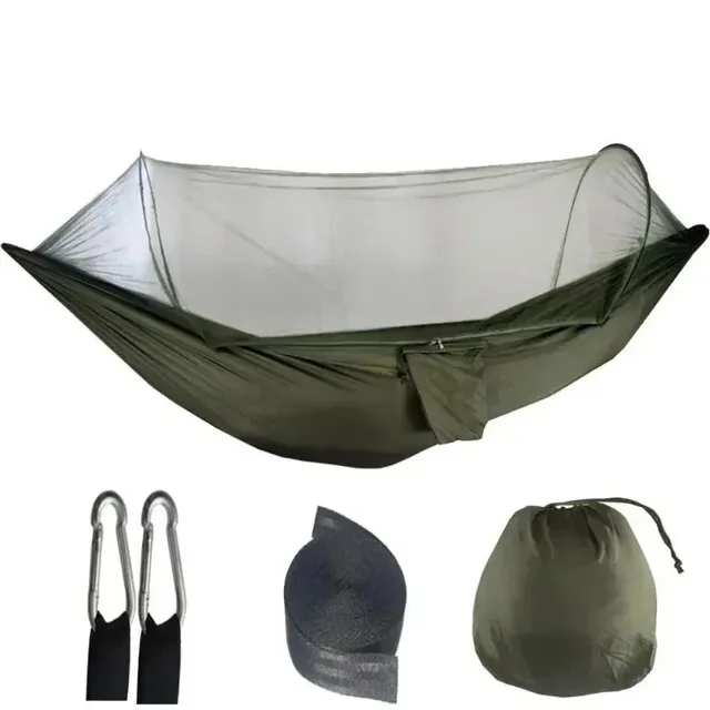 Portable Outdoor Parachute Hammock with Net for Camping
