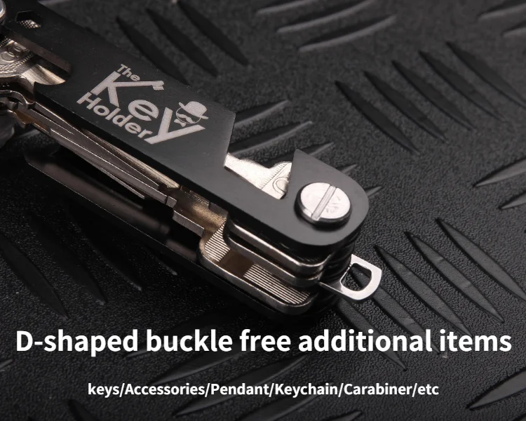 Key Smart Key Clip Car Keys Stainless Steel Holder EDC Multi-function Portable Wallet Compact Bottle Opener Keychain