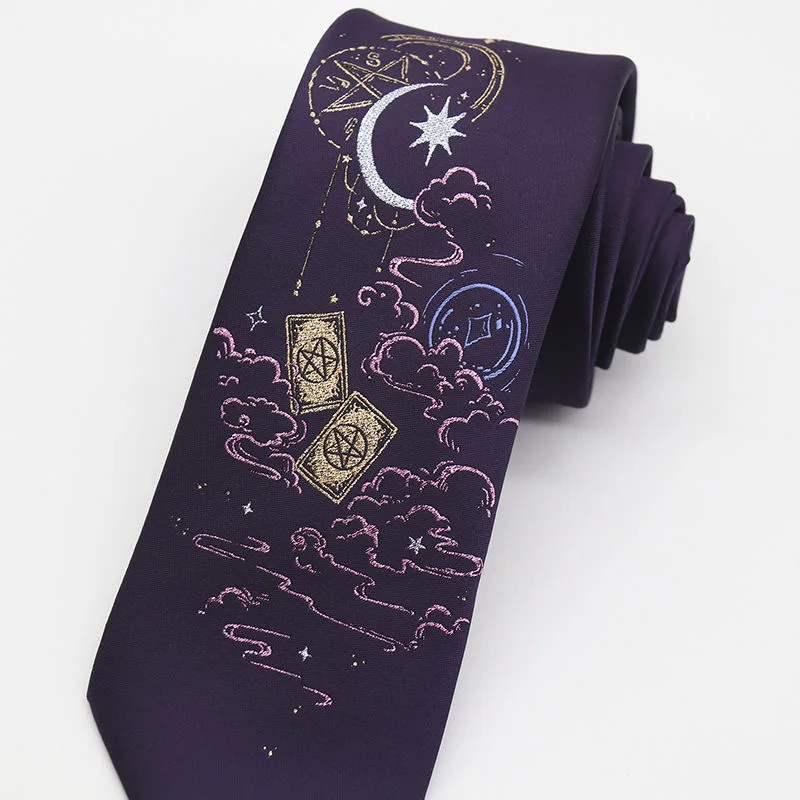 Anime Cosplay Ties Harajuku Men Women Uniform Black College Clothing Adult Student Accessories Necktie Christmas Gifts