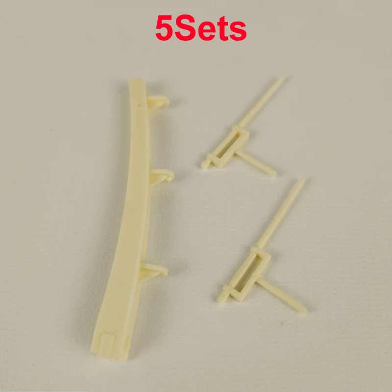5Sets Uncolored Model Ship Masts 86x8mm Resin Miniature Marine Mast ...
