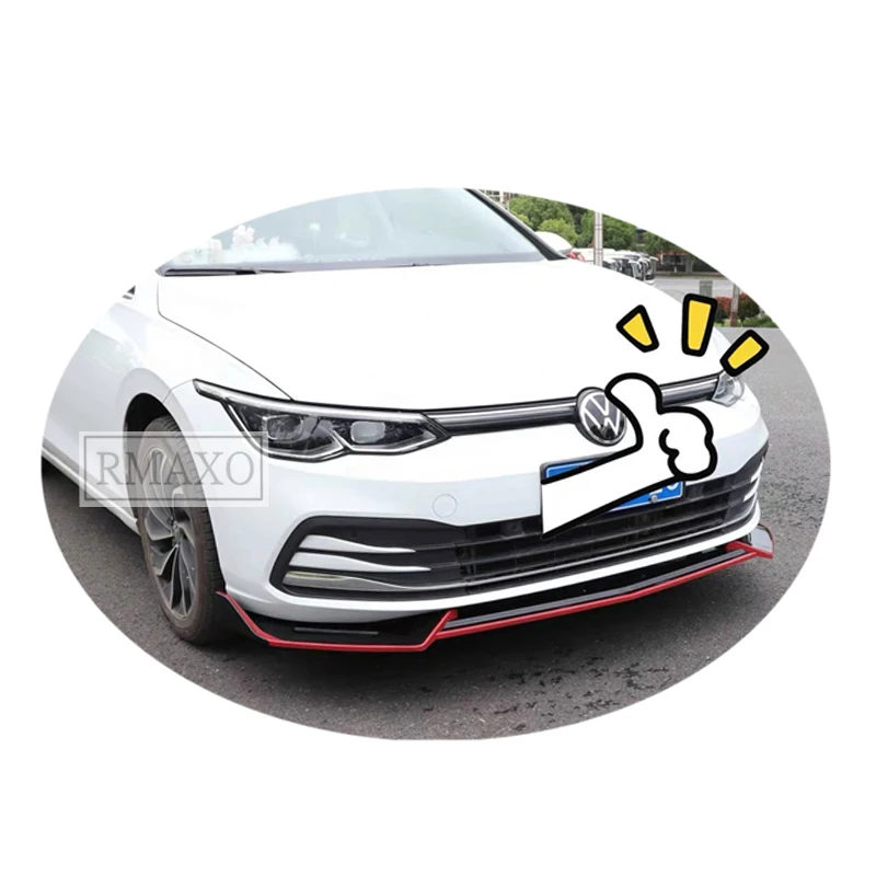 Per Vw Golf 8 Anteriore Pala Body Kit Spoiler 2020-2021 Golf 8 Gti R Abs Labbro Posteriore Spoiler Posteriore Paraurti Anteriore Diffusore Protector