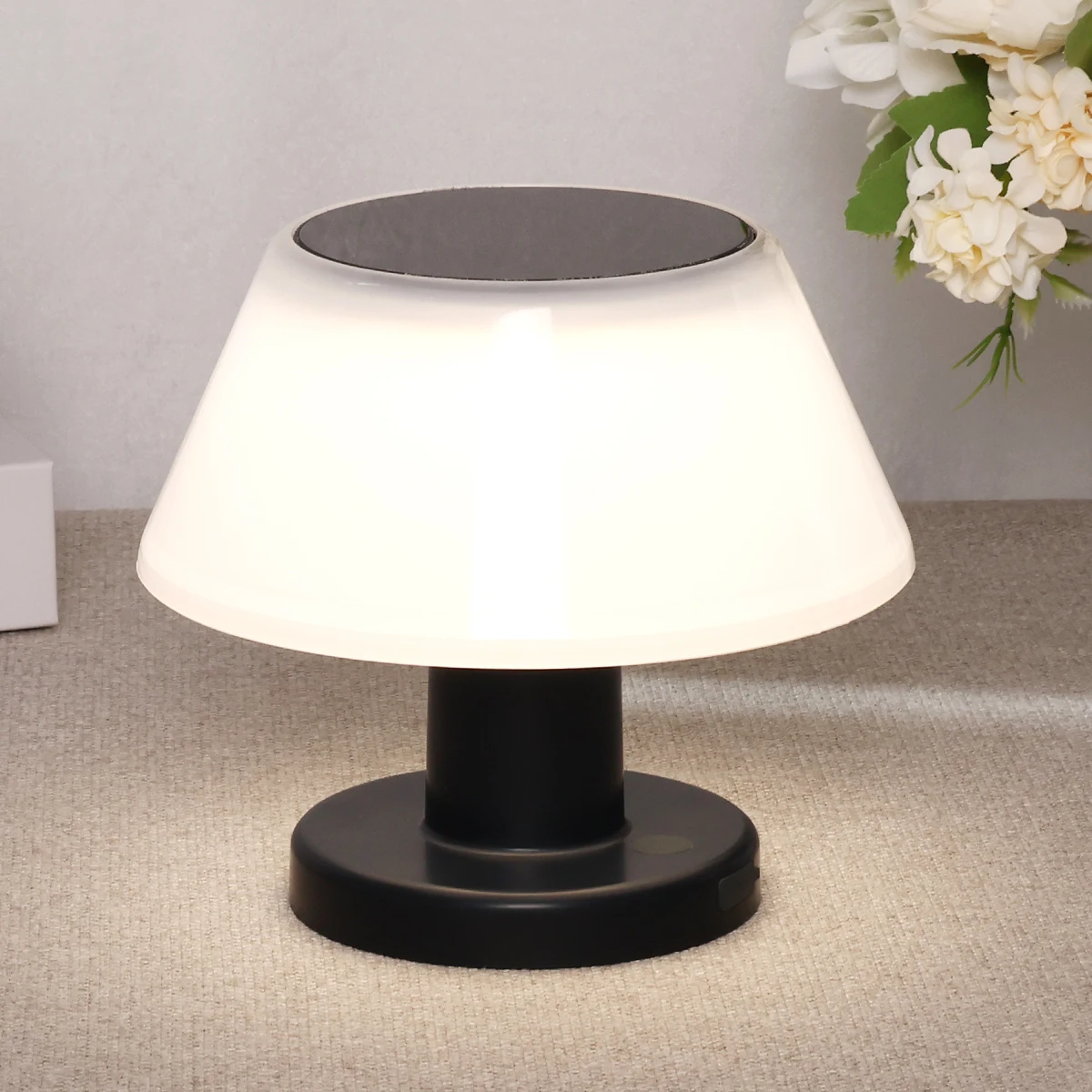 

Solar Table Lamp Cordless Desk Lights IP65 Waterproof Dimmable LED Solar Light outdoor 4 Lighting Mode Bedside Lamp Patio Garden