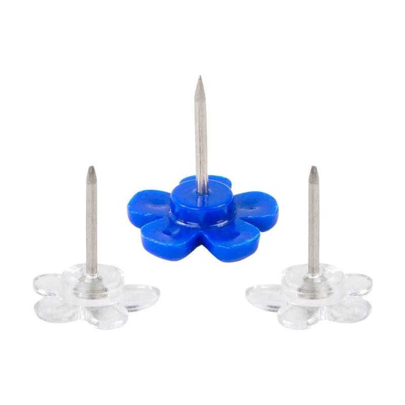 

50/100PcsFlowers-Head Sewing Pin Straight Pins for Fabric Quilting Clothing