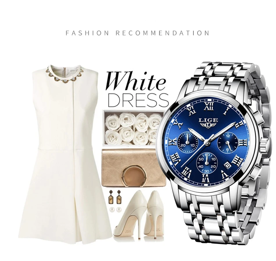 LIGE 2024 Watch - Elegant style