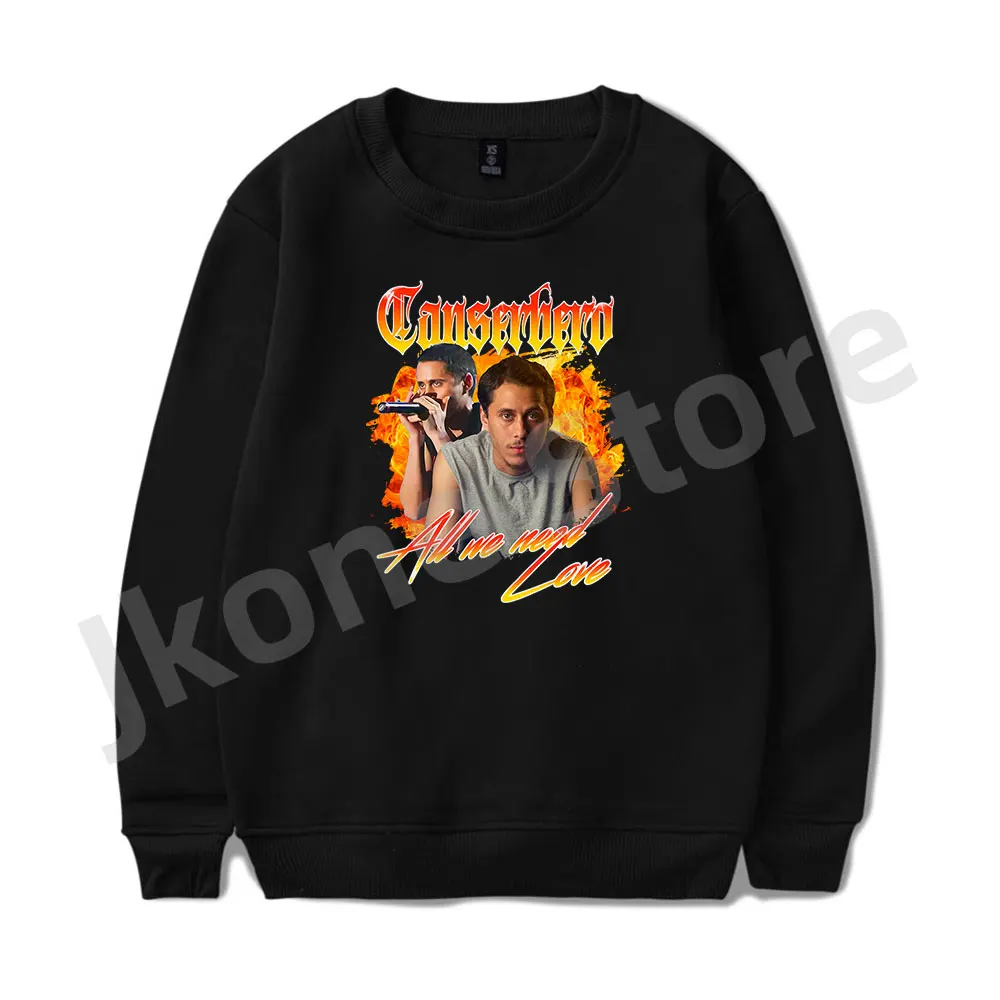 

Canserbero All We Need Is Love Crewneck Sweatshirts Rapper Logo Merch Women Men Fashion Casual Shirts