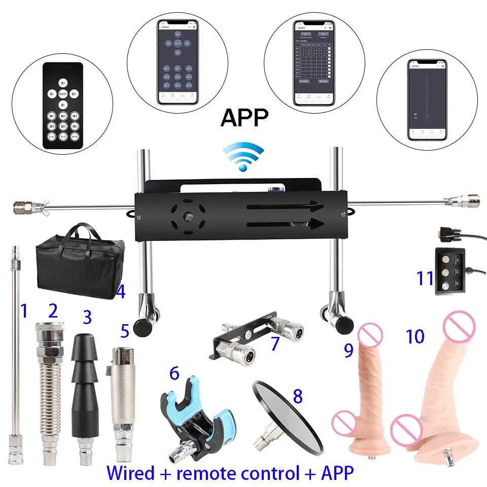 Wireless Control Sex Machine Amazing Features Powerful All Angle Adjustable No Moveback 200W motor stroke 15cm sex toy