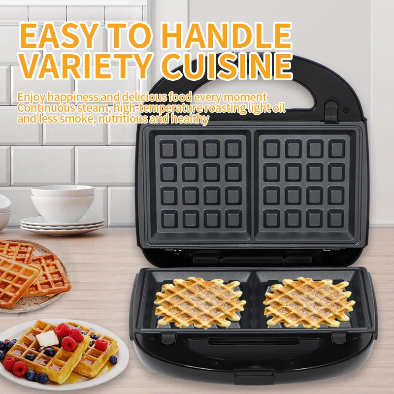 Household double-sided heating sandwich bread machine