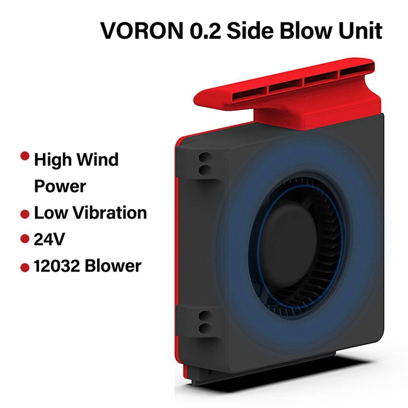 Unit High Airflow Low Large Vibration Blower Fan 2800 RPM Side Blow Unit For VORON V0 Series