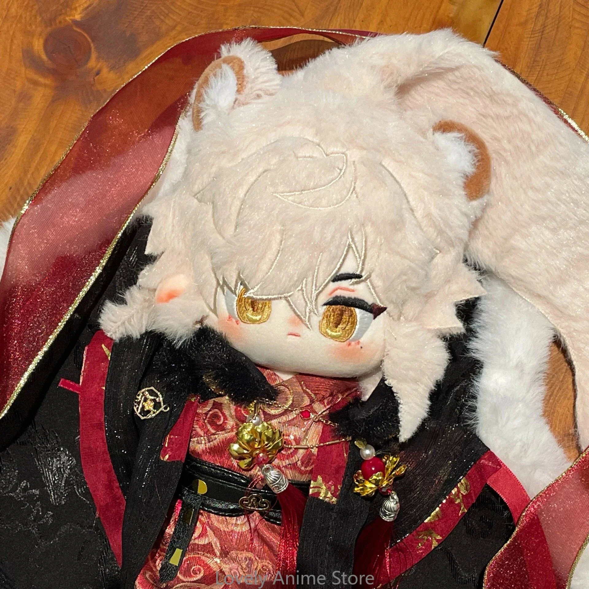 

In Stock 20cm Anime Game Honkai: Star Rail Jing Yuan Cosplay Plush Stuffed Doll Body Change Clothes Plushie Pillow Xmas Gift