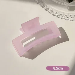 Elegant Transparent Hair Claw Clip for Women and Girls - 2023 Edition (Purple)