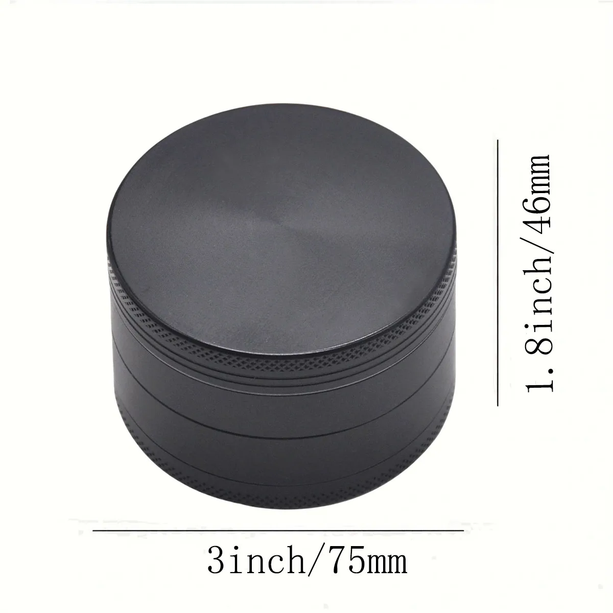 3inch Large Metal Herb Grinder 4-Layers Manual Pepper Spice Mill Salt Mortar Raw Grass Tobacco Grinder Cigarette Smoking Tool