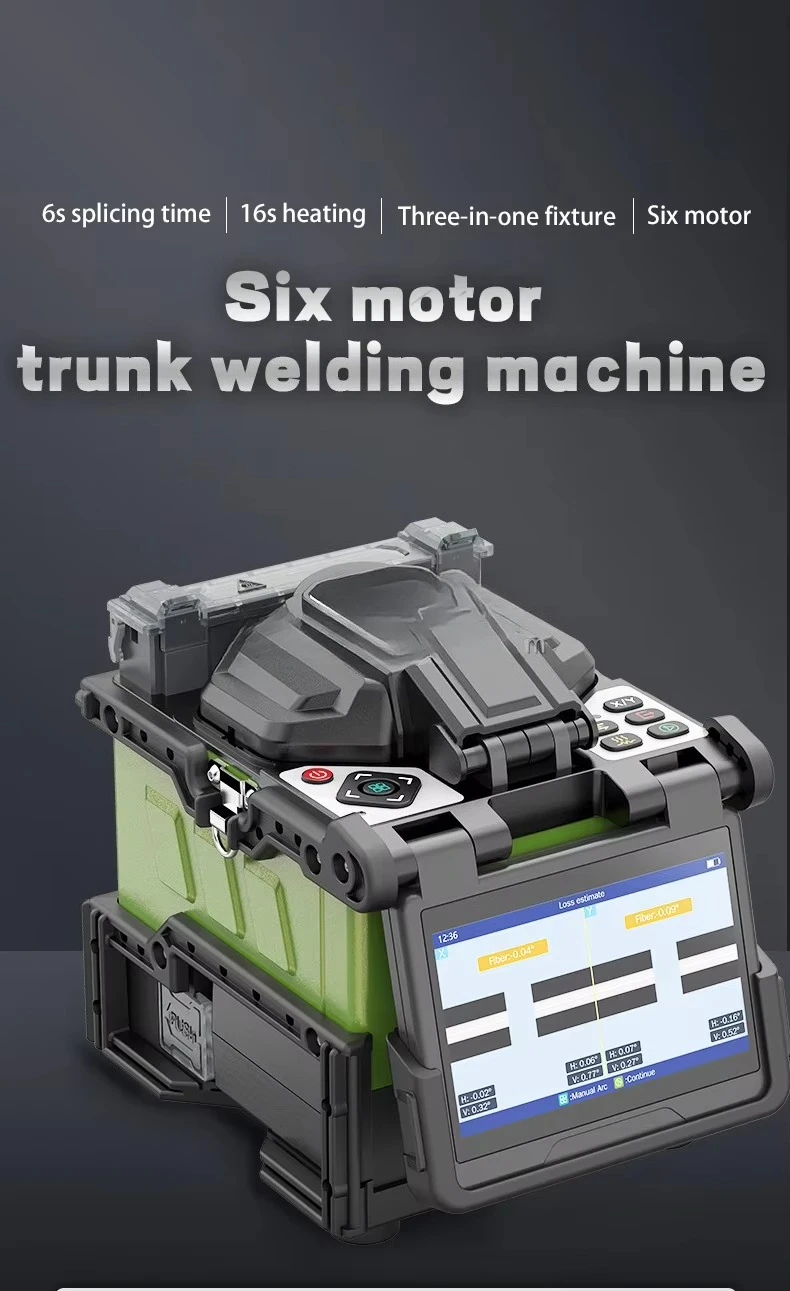 Komshine FX39 Original Fiber Optic Equipment Six Motors Trunk Splicing Machine S