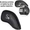 Premium Magnetic Leather Golf Club Head Cover a Set of 11 Pieces Suitable for Most Club Heads Embroidered With Club Labels 5
