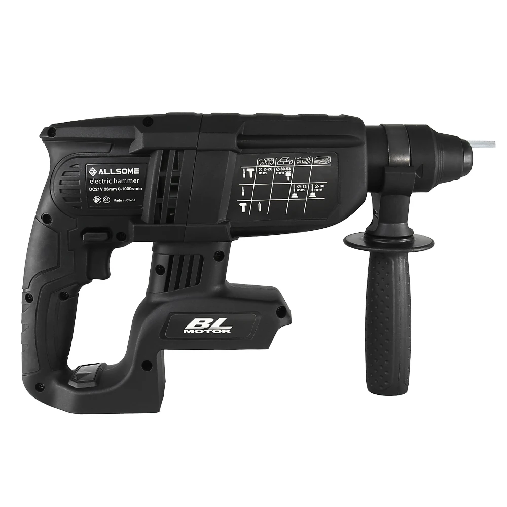ALLSOME 21V Brushless Cordless 1/2 in. SDS-PLUS Type Rotary Hammer - Tool Only 2