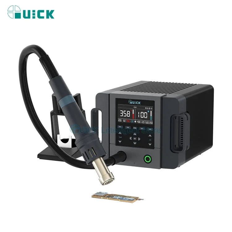 QUICK 861 Pro Hot Air Rework Station Soldering Station Intelligent Digital Display 1300W Desoldering Station For PCB Chip Repair 2