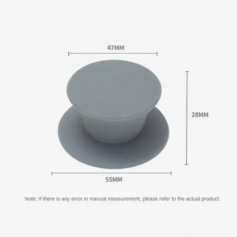 Pot Lid Knob Silicone Universal Pot Handle Replacement 1/2/4PCS for Pan Lid Black