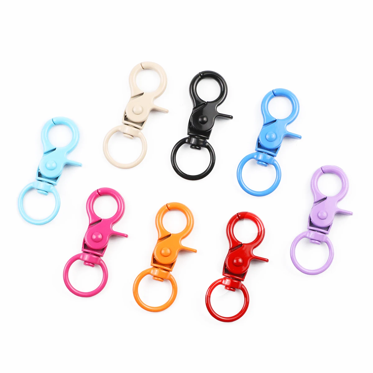 Wholesale Spray Painted Alloy Keychain Lobster Clasps 