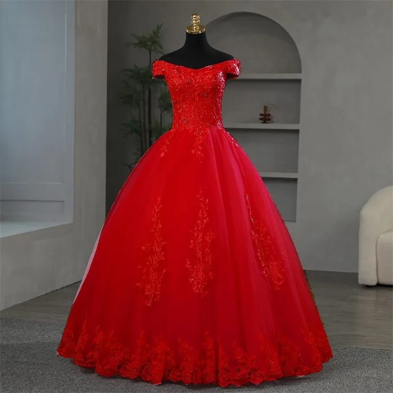 Party dress quinceanera dresses Off shoulder purple Quinceanera dresses sweet flower party dress luxury appliques ball gown real photo prom dress Boho