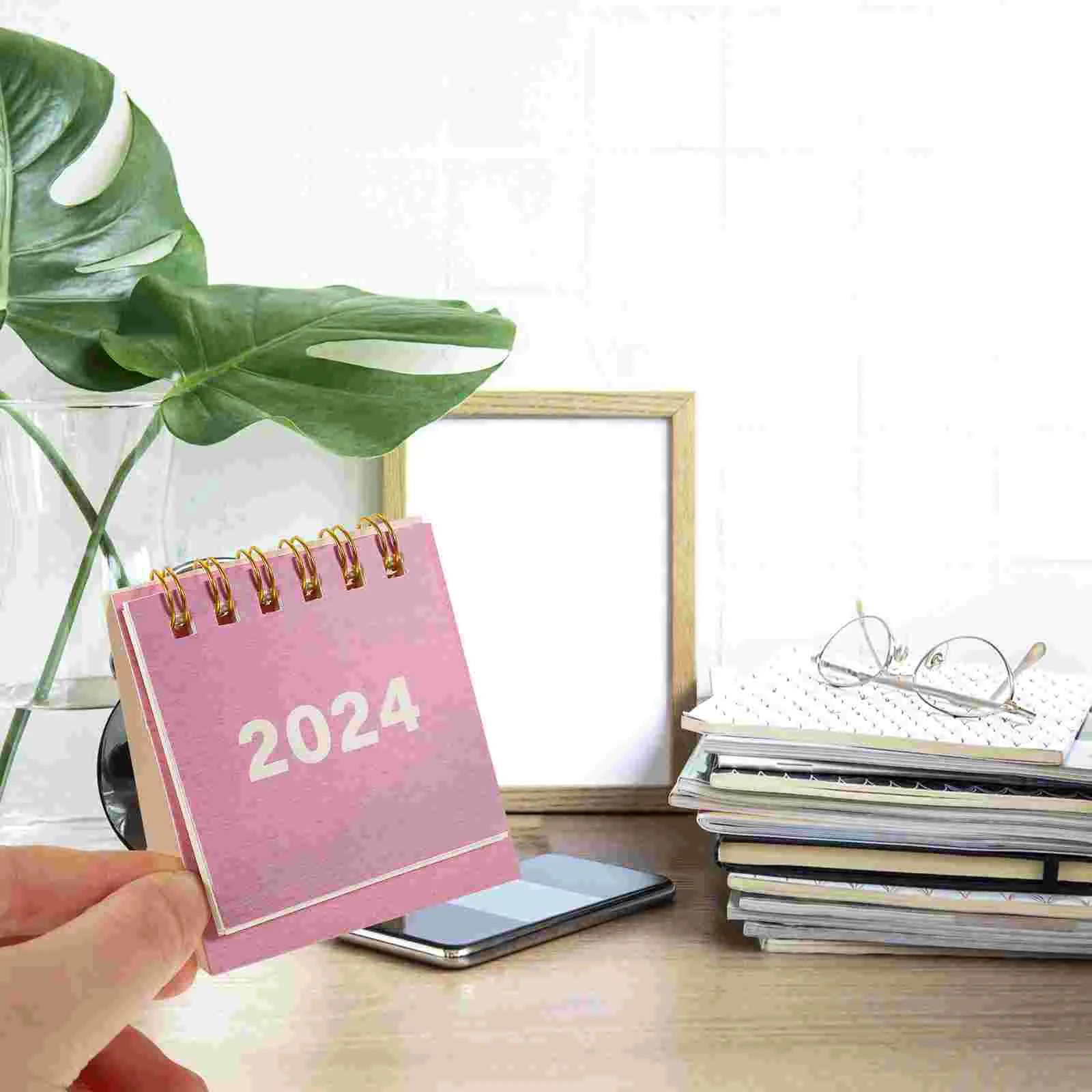 

Desktop Paper Calendar Decorative Spiral Tabletop Calendar Daily Scheduler Table Planner Yearly Agenda Organizer Desk