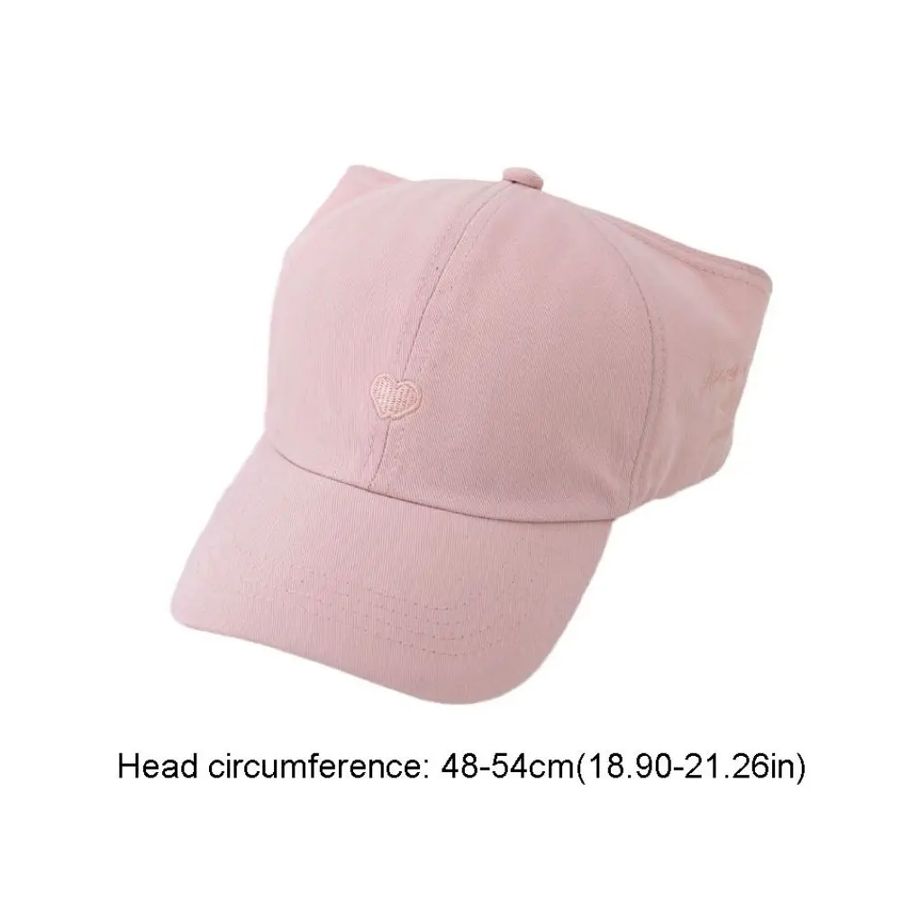 Korean Style Half Empty Top Hat Love Heart Anti-UV Sun Hat Summer Kid Sunhat Shading Hat No Top Beach Hat Children's Visor Hat