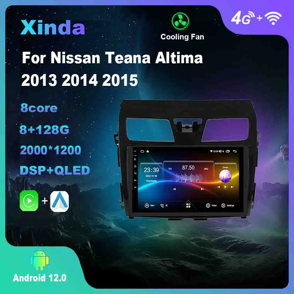 

Android For Nissan Teana Altima 2013 2014 2015 Multimedia Player Auto Radio GPS Carplay 4G WiFi