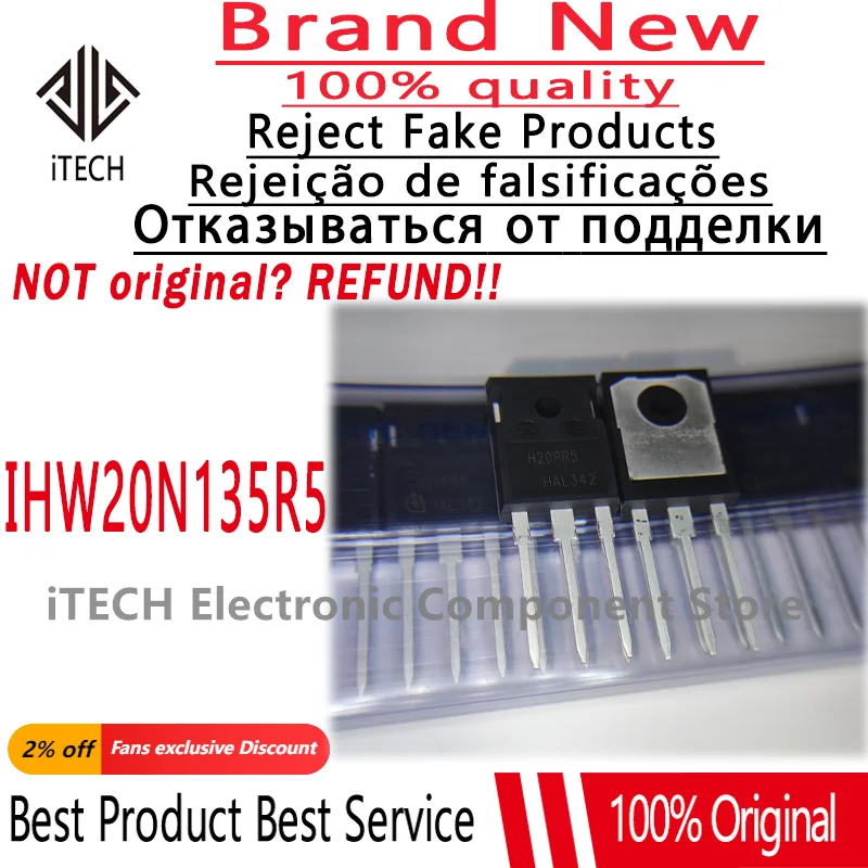 

(5-30)pcs/lot Original H20PR5 IHW20N135R5 TO-247 40A 1350V New and Genuine In Stock Free Shipping