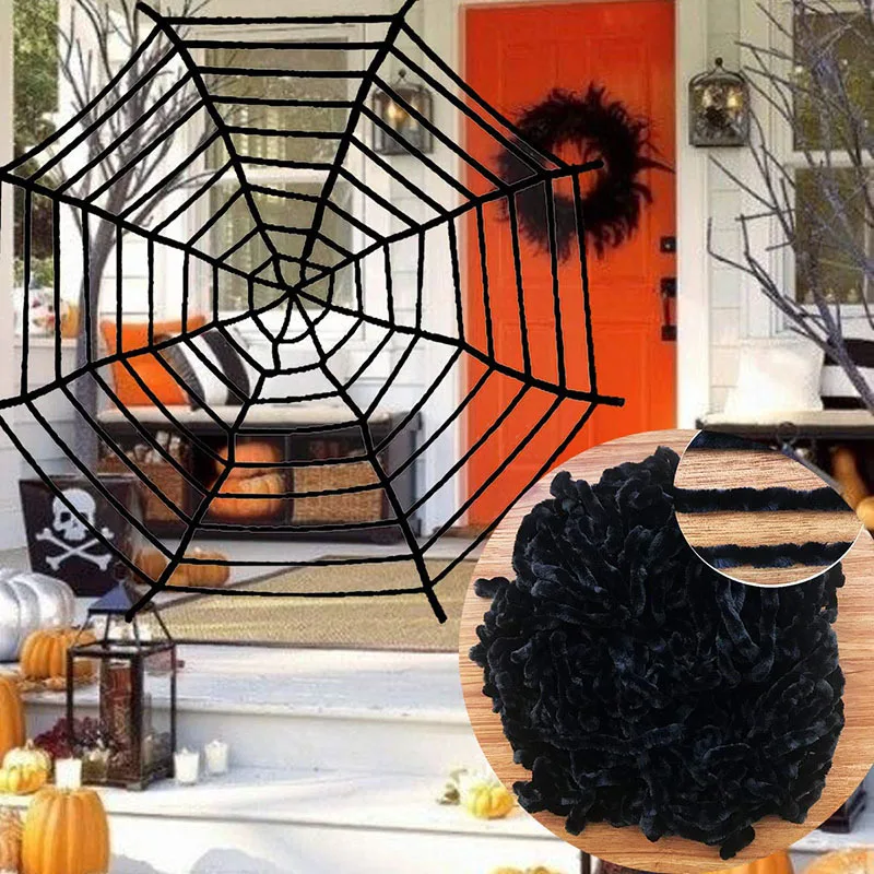 Riesen Halloween Spinne 60-200cm - Realistische Gruselspinne Für Outdoor Deko - Horror Deko Spider