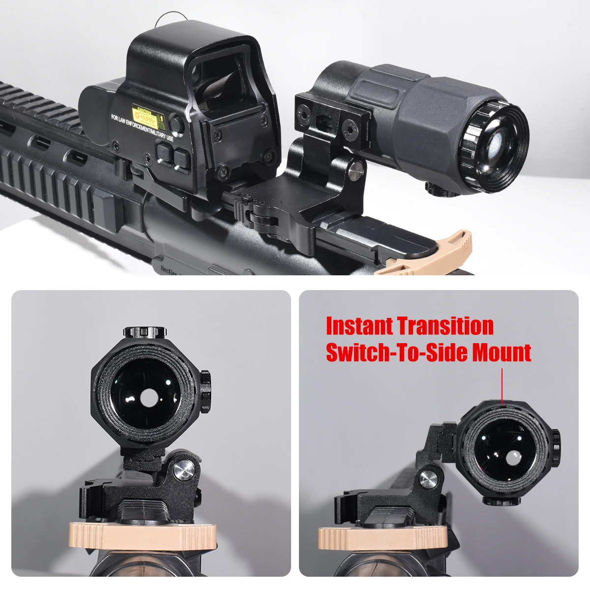558 Red Dot Sight Holographic Collimator 5X Magnifier for 558 556 553 551 Sights Hunting Gear Accessories