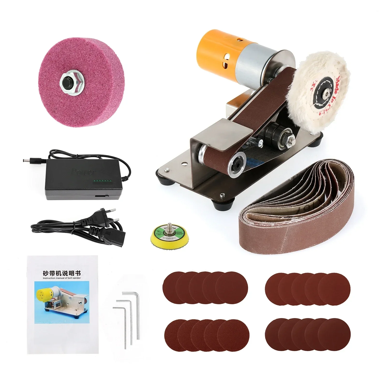 Mini Electric Belt Sander DIY Angle Blade Sharpening Machine Polishing Grinding Machine Desktop Cutter Edges Power Tool electric orbital sander,electric polisher,saw blade sharpening tool